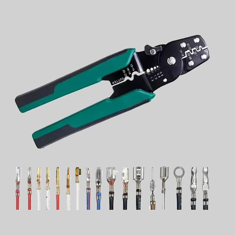 pince a sertir et ses cosses