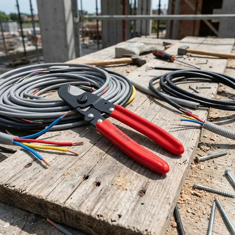 pince couper sur chantier