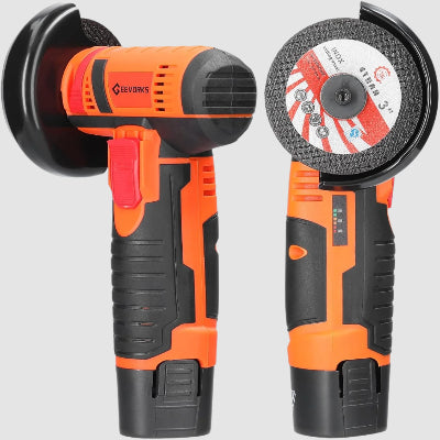 vue de profil meuleuse