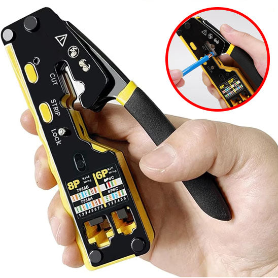 Main tenant pince a sertir