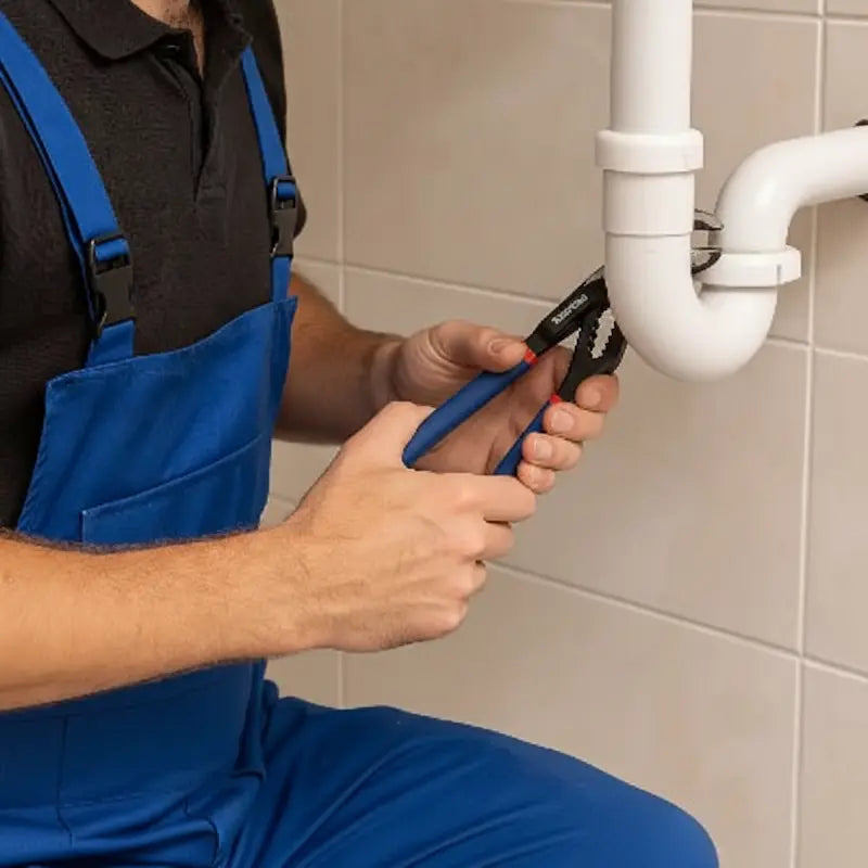 agent de maintenance et sa pince multiprise