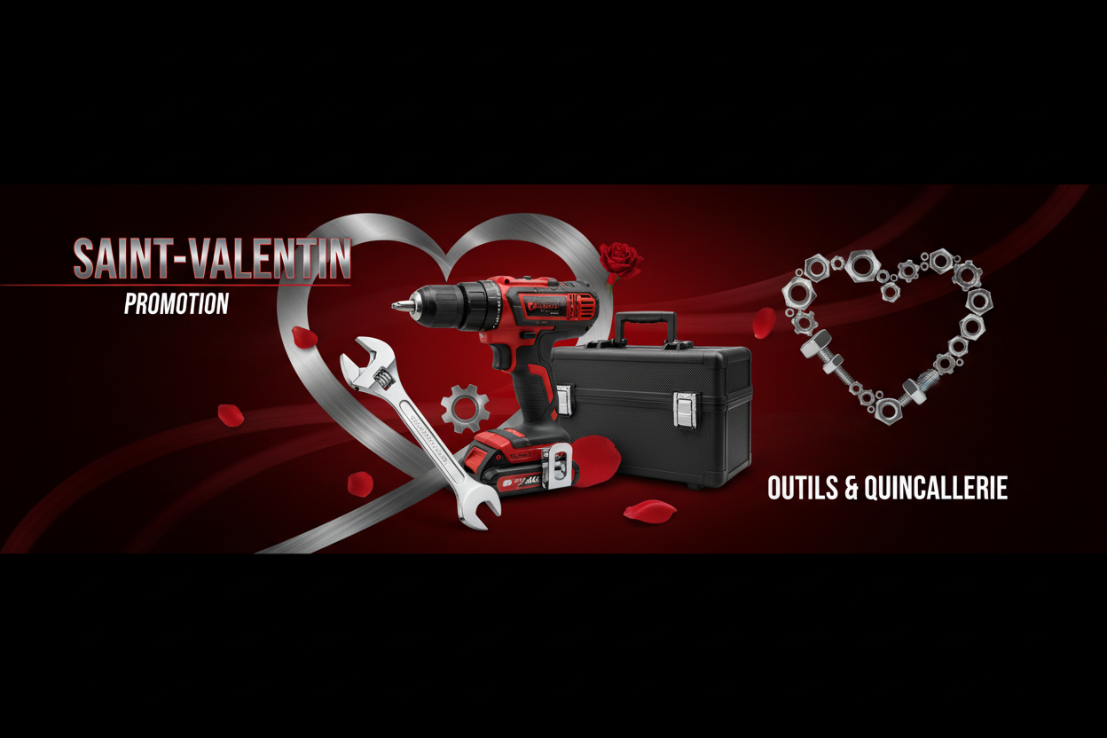 Bannière Saint-Valentin Mondial Outillage