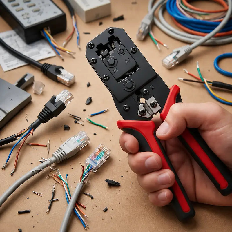 cablage pince a sertir rj45 professionnelle ergonomique