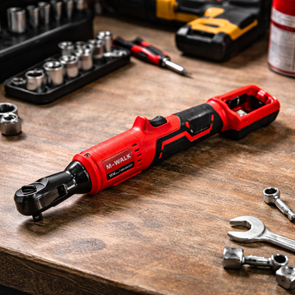 cle a cliquet sans fil sur etabli