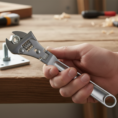 cle a molette a cliquet serrant ecrou