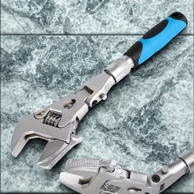 cle a molette a cliquet sur plan de travail