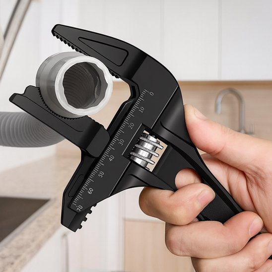 Clé à molette prise en main