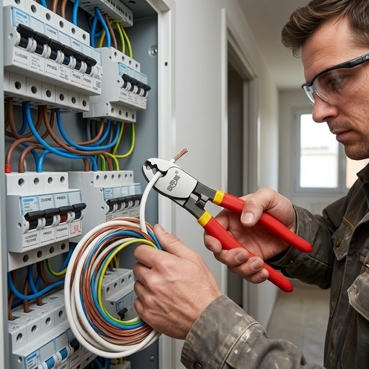 electricien et a pince coupe cable