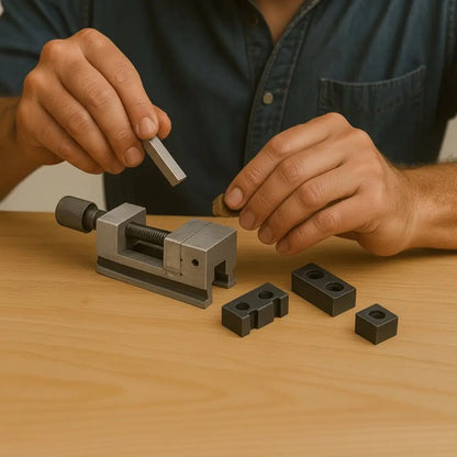 etau progrip sur table et cales