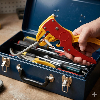 fil et pince à denuder automatique