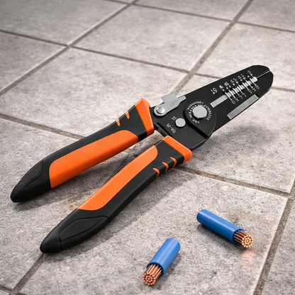 la pince a denude et bout de cable