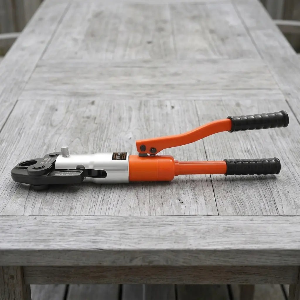 la pince a sertir multicouche hydraulique 10 tonnes sur table