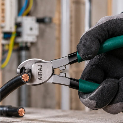 la pince coupe cable en action