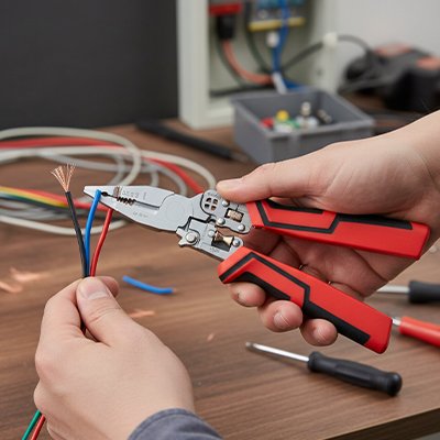 main tenant pince a denuder