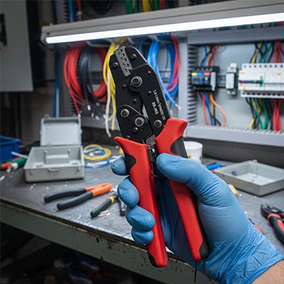 maintien de la pince à sertir