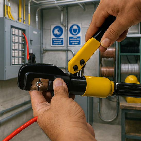 manipulation pince a sertir