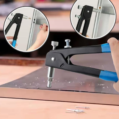 mise en place rivet avec riveteuse