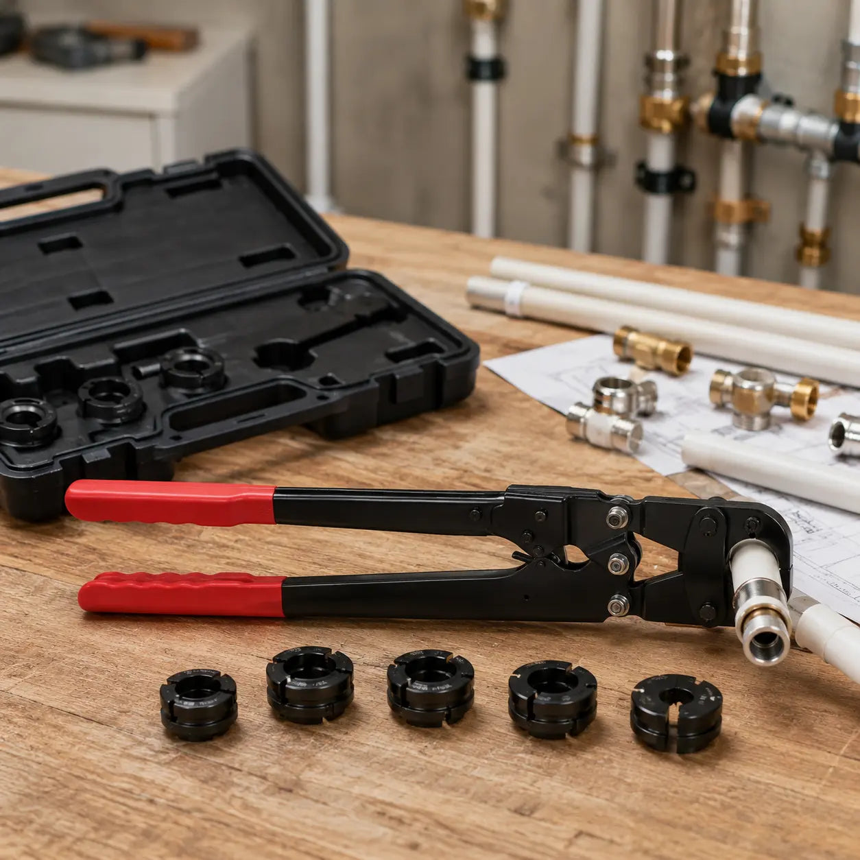 multicouche pince a sertir sur chantier