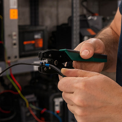 ouverture pince a sertir avec fil