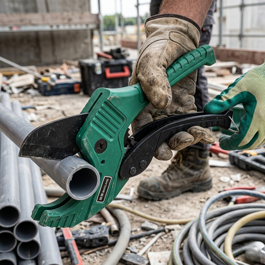 ouvrier et sa pince coupe tuyau