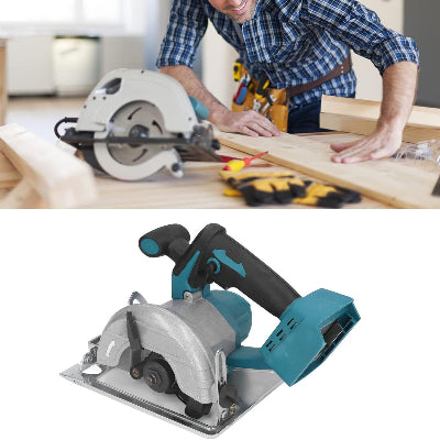 ouvrier et sa scie électrique