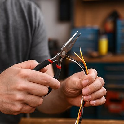 personne et pince à bec