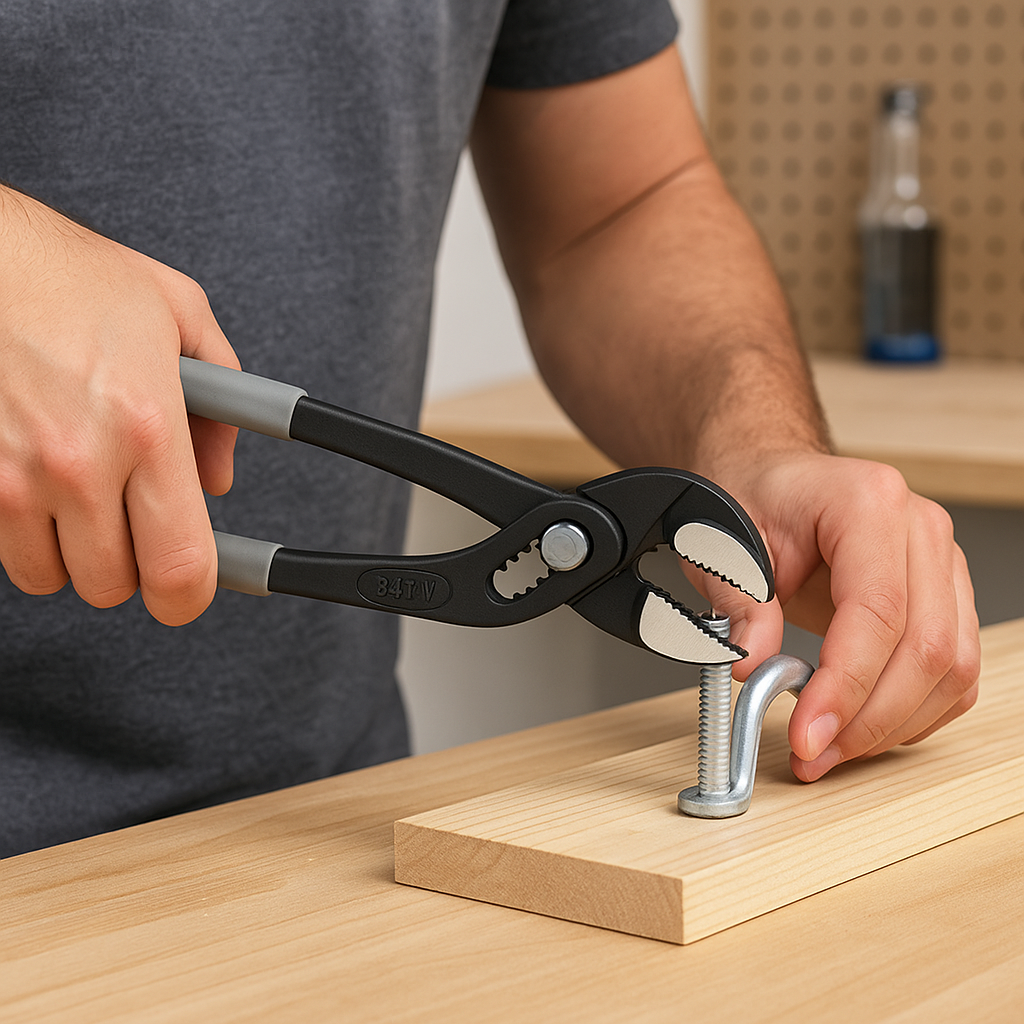 personne utilisant pince multiprise