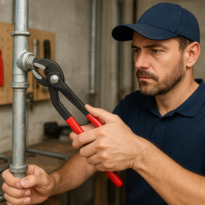 personne utilisant pinces multiprises