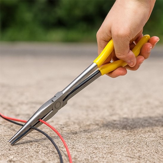 pince à bec et câble