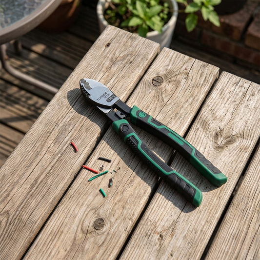 pince à couper sur table extérieure