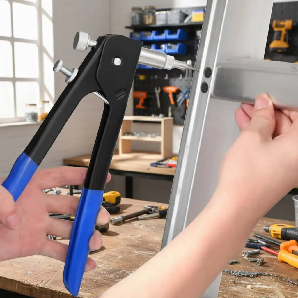 pince a rivet pop professional kit 150 en action