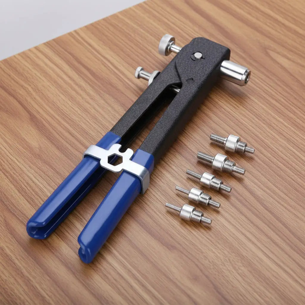 pince a rivet pop professional kit 150 sur table