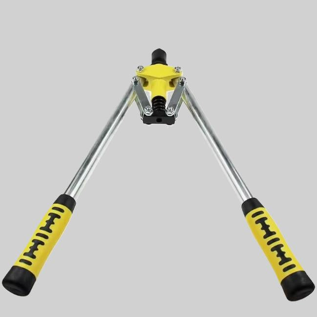 pince à riveter jaune et noire ouverte