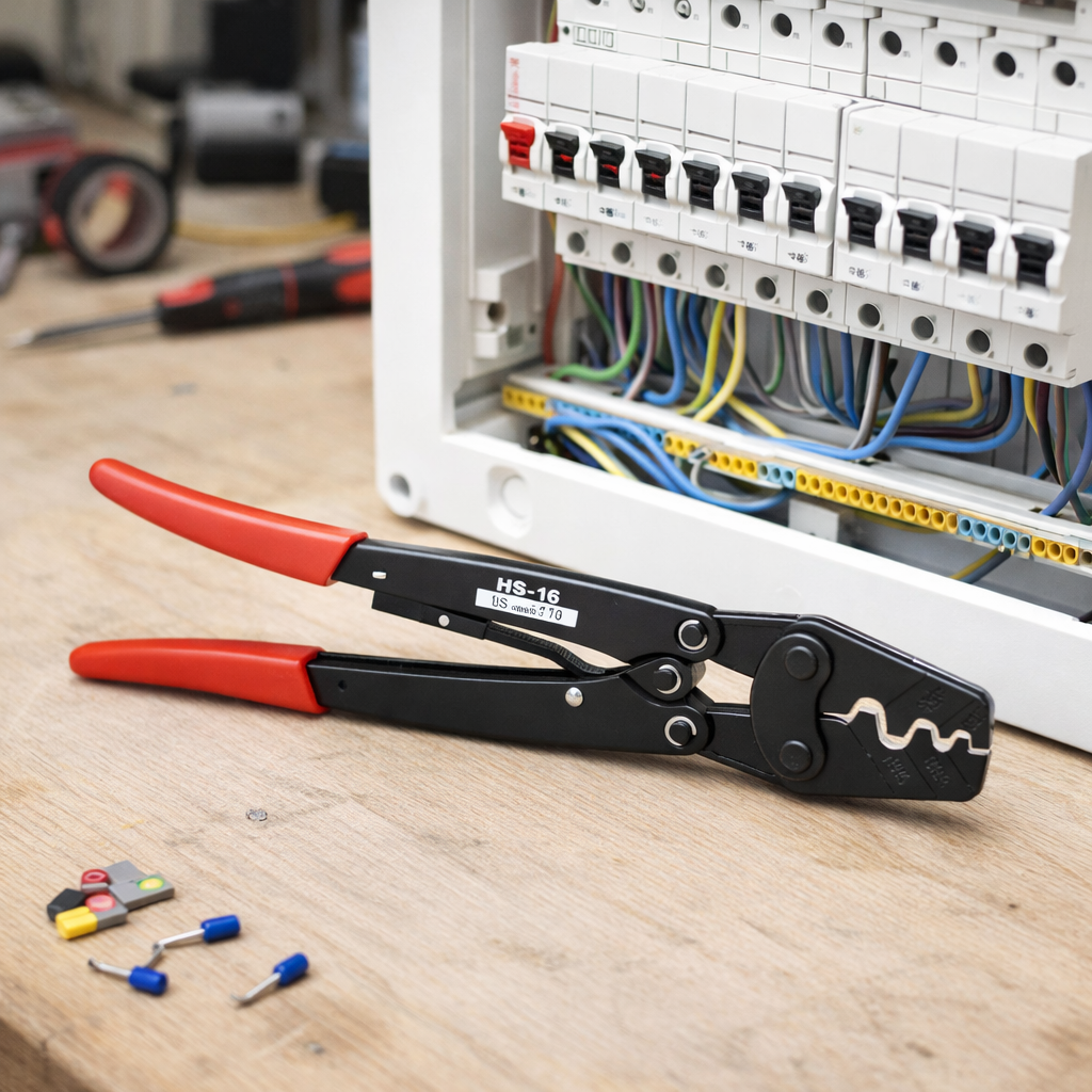 pince a sertir et tableau electrique