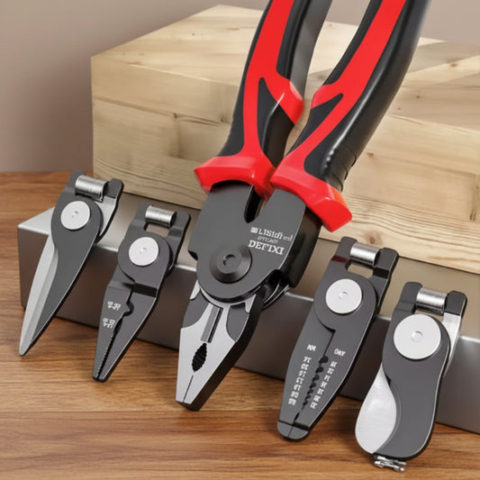 pince a sertir et tete interchangeable