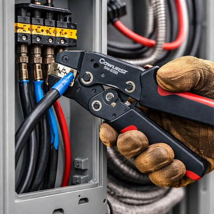pince a sertir pro 5 tetes sertissant cable