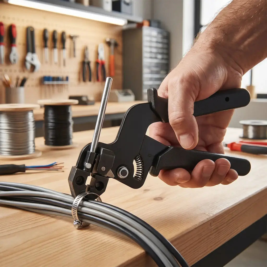 pince a sertir professionnelle et collier
