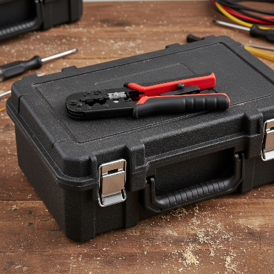 pince a sertir sur caisse