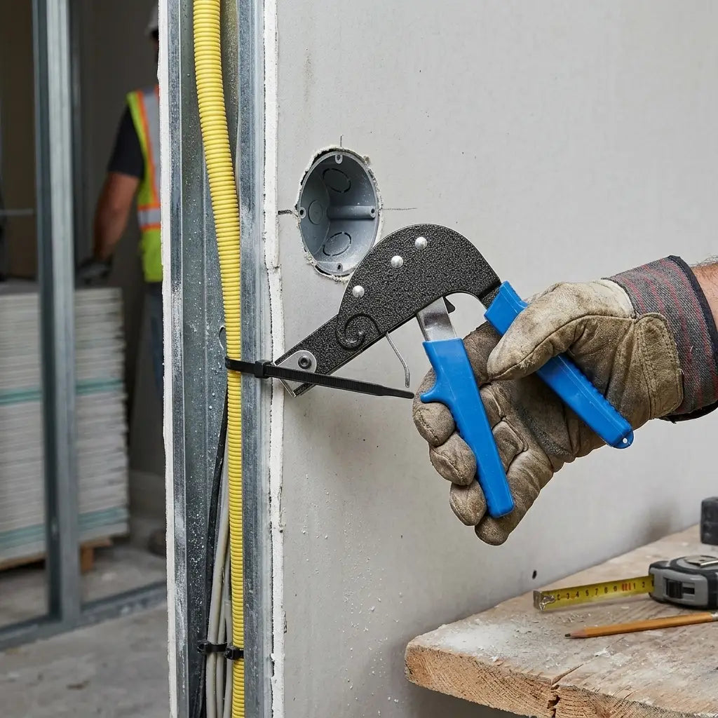 pince cheville molly sur chantier