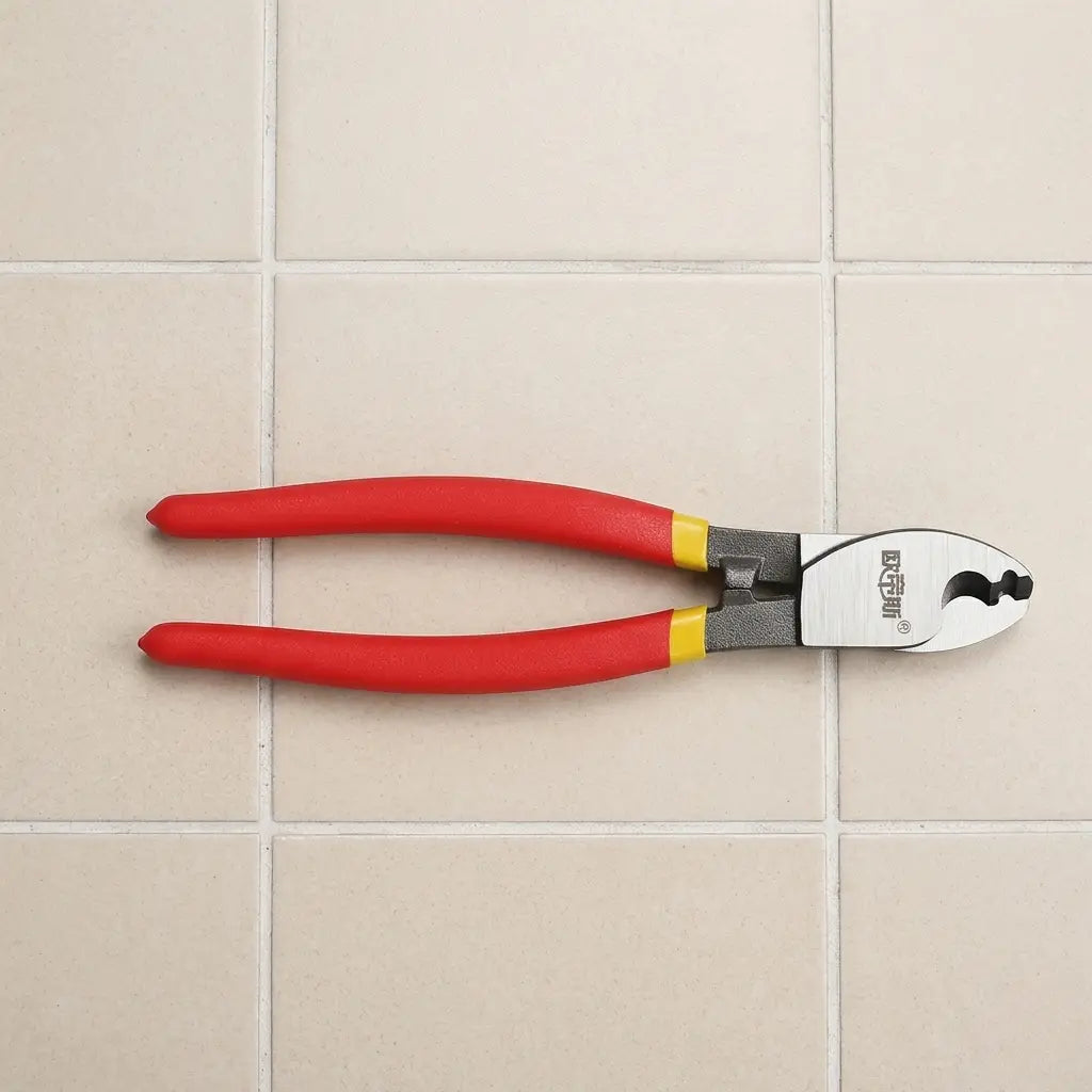 pince coupe cable 2 en 1 professionnelle au sol