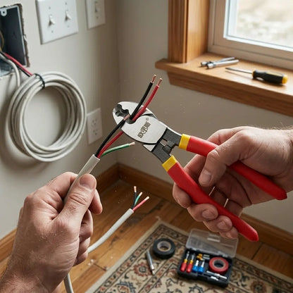 pince-coupe-cable-et-fil-dans-maison