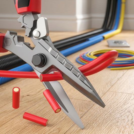 pince couper en action