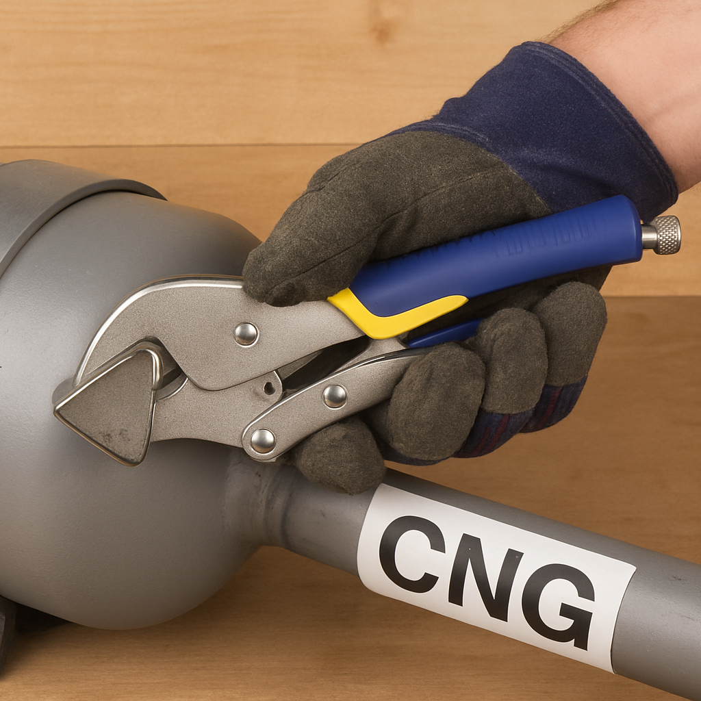 pince étau en action