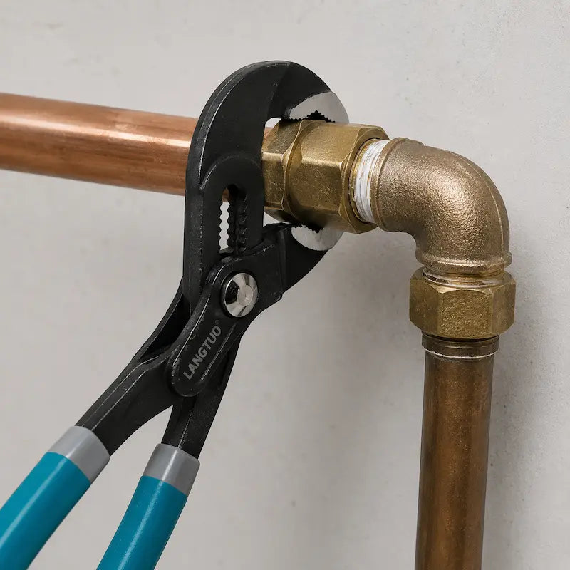 pince multiprise plombier 175mm serrant raccord