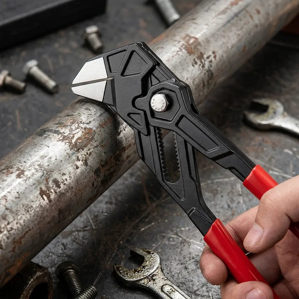 pince pour plomberie stainless steel 265 en main