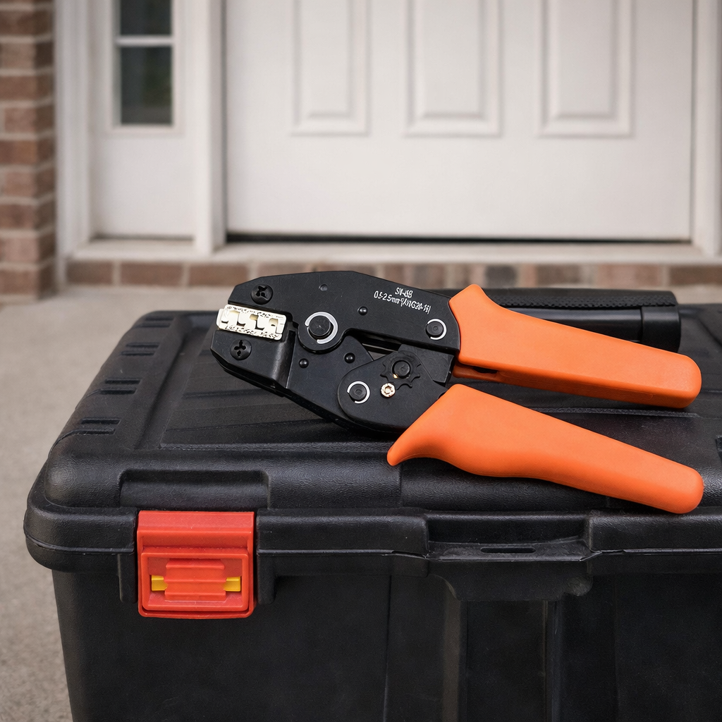 pince sertir avec caisse outils