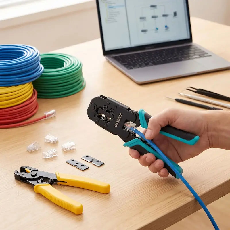 prise en main pince pour RJ45