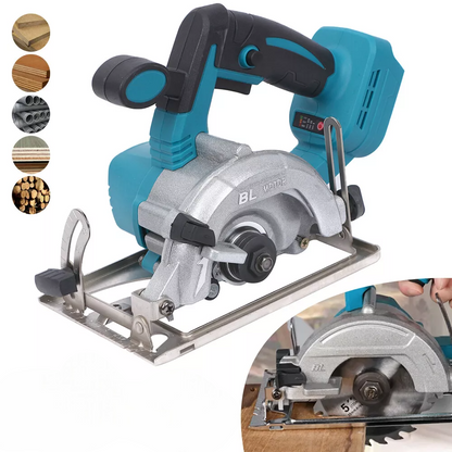 scie électrique en action