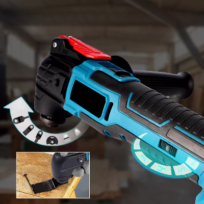 scie oscillante en action