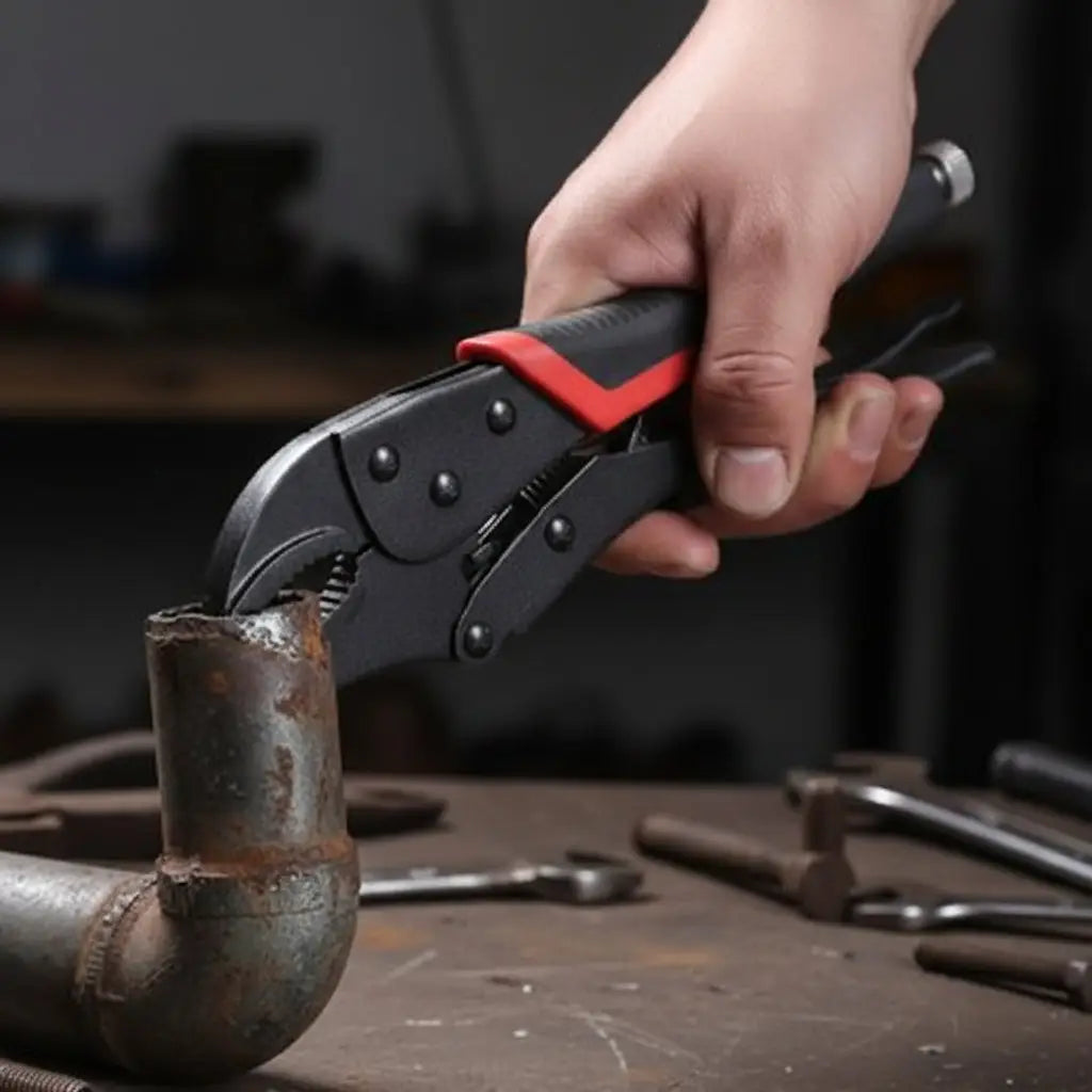 serrage acier avec pince etau pro grip